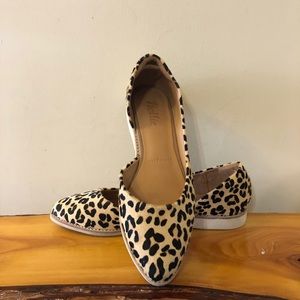 Rollie,pony hair animal print flats